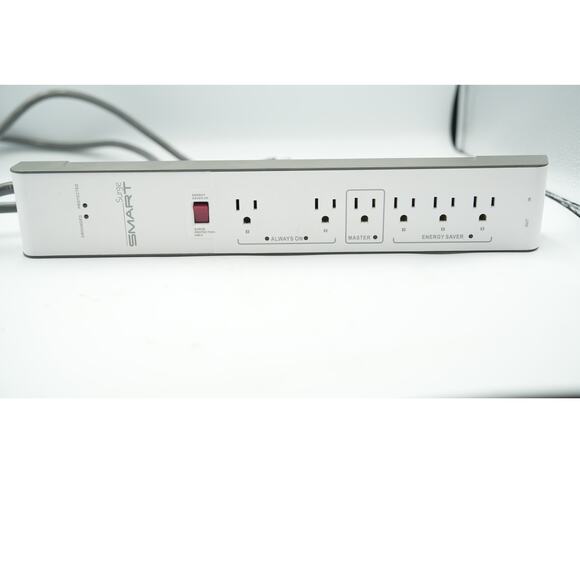 Ideative Inc Smart Surge Protector Strip Energy Saver 7-Outlet Master Control - Picture 1 of 5